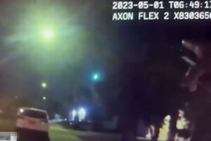 空から光る物体が落下、複数人が宇宙人を見たと証言、警察が捜査するも不明