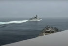 台湾海峡での米中軍艦接近、危険さが分かる現場動画を米軍が公開