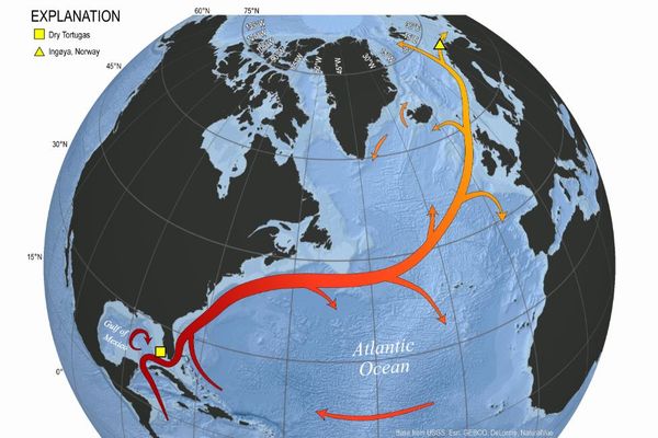 メキシコ湾流の循環システムが、2025年までに崩壊する可能性