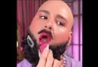 髭ボーボーの男が口紅を宣伝、化粧品ブランド·メイベリンの広告が物議に