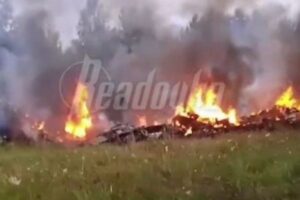 プリゴジンの乗った飛行機が墜落、10人全員が死亡と発表【詳細】