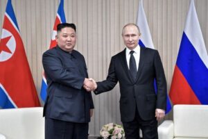 金正恩氏がロシアを訪問予定、武器支援を巡りプーチン氏と協議