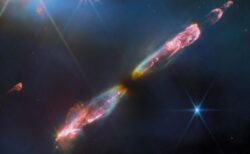ジェームズ・ウェッブ宇宙望遠鏡、ライトセーバーのような虹色の光を撮影