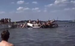 突然、湖の桟橋が崩落、60人以上の学生が負傷【アメリカ】