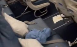 乗客が機内で下痢を漏らしたため、航空機が引き返し緊急着陸【動画】