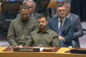 ゼレンスキー大統領、国連総会の投票で拒否権を無効にさせる改革案を提示