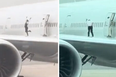 スイス航空の乗務員が翼の上でダンス&決めポーズ、会社上層部は遺憾