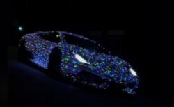 無数のクリスマス・イルミで飾られた車、動画がSNSに登場
