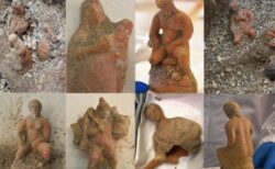 ポンペイの遺跡で、キリスト降誕を表現した13体の小さな像を発見