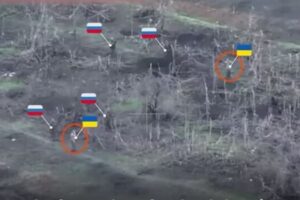 ロシア軍、捕虜にしたウクライナ兵を「人間の盾」に使用か、映像が浮上