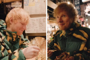 エド·シーランが大阪·食い倒れの街に出現、たこ焼き、お好み焼きを食いつくす