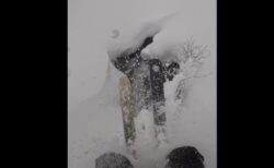 北海道で滑っていた外国人スキーヤーが雪原に隠れた滝に落下、ボディカメラ映像が恐ろしい