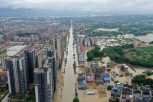 中国の広東省で洪水が発生、緊急避難勧告を発令