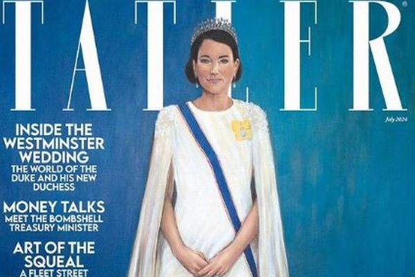 雑誌の表紙を飾ったキャサリン妃の肖像画、ネットで微妙な反応を引き起こす