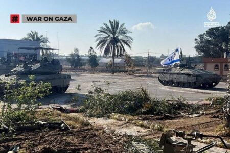 イスラエル軍がラファ東部へ地上侵攻を開始、国境検問所を封鎖