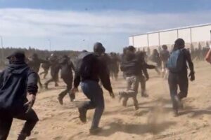 ドイツで「テスラ」の巨大工場を活動家が襲撃、拡張工事に反対【動画】