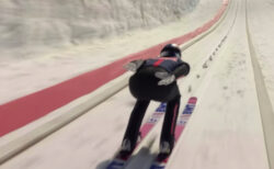 小林陵侑の世界最長291mスキージャンプ、公開された追尾動画が凄い
