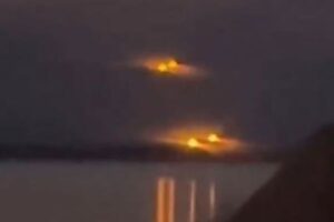 カナダ人夫婦が、眩しく輝く複数の不思議な物体を撮影【動画】