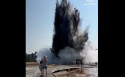 イエローストーン国立公園で激しい熱水爆発が発生、観光客が避難【動画】