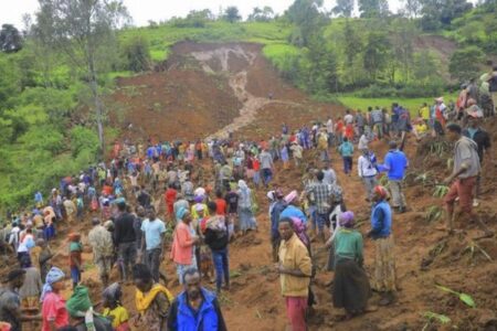 エチオピアで最悪の災害、大雨により土砂崩れが発生し、229人が死亡