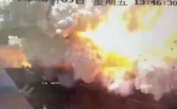 中国の港で、化学物質を積んだコンテナ船が大爆発、衝撃波も発生【動画】