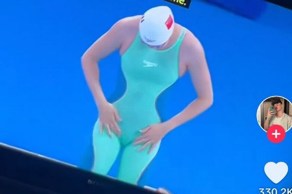 【パリ五輪】中国・女子水泳選手のウエストが異常な細さに？視聴者もビックリ