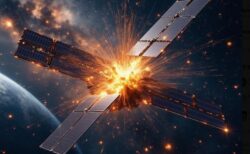 ボーイング社の大型通信衛星が壊れ、20個の破片に分裂