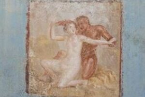 ポンペイの遺跡で、ちょっとエッチなフレスコ画を発見