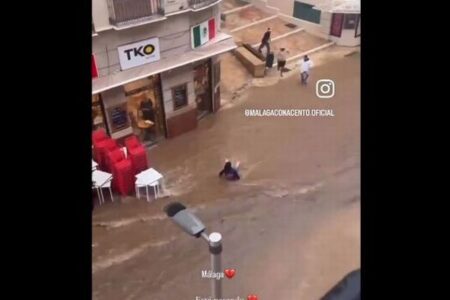 スペイン東部と南部で再び豪雨、通りが川のようになる【動画】