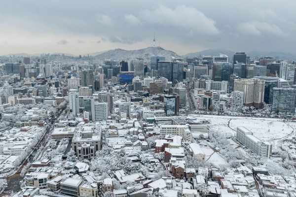 韓国のソウルで観測開始以来、11月に最も多くの雪が降る