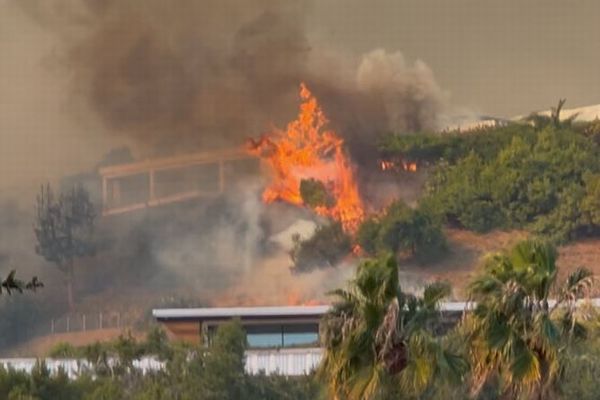 カリフォルニア南部の山林火災、多くの有名人の家も被害に