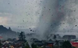 南米のチリで竜巻が発生、町に被害をもたらす【動画】