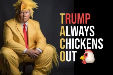 トランプ大統領、巷で「TACO」と呼ばれていると知り不機嫌に