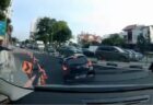 シンガポールで道路が陥没、車が飲み込まれる瞬間を撮影【動画】