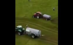 フランスで農家が多くの旅行者と対立、キャンプ地周辺に糞尿を散布する【動画】