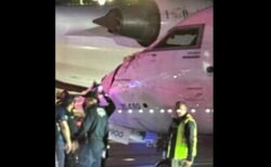 米空港で2機の旅客機が、誘導路を走行中に衝突、1人が負傷