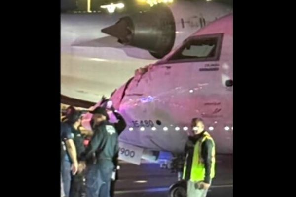 米空港で2機の旅客機が、誘導路を走行中に衝突、1人が負傷
