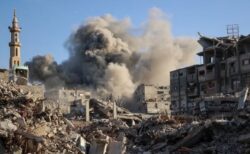 ガザ地区でイスラエル軍が大規模な空爆を実施、「ハマス」が停戦違反をしたと主張
