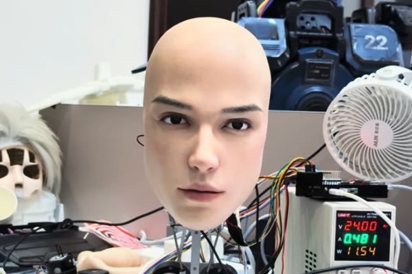 リアルな人間の表情を浮かべるロボット、中国企業が開発【動画】