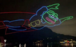 ビットコイン·イベントのドローンショーが、「ドン引き」低レベルだったと話題に