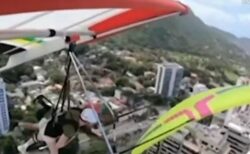 空中でハングライダーと衝突したパラグライダー、墜落して男性が死亡