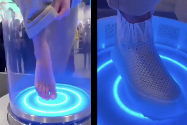 日本製とされる未来の靴製造マシン、動画が海外で話題に