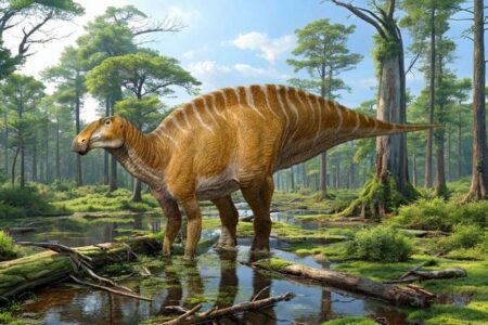 ニューメキシコ州で発見された化石、新たなカモノハシ恐竜と特定