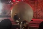 ディズニーワールドで巨大な球が観客席へ、スタッフが体を張って止める【動画】