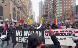 米国内でもベネズエラへの軍事介入に反対する声、各都市で抗議デモ