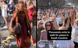 僧侶たちと一匹の犬が歩く“平和の旅”、アメリカで静かな連帯が広がる