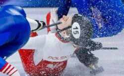【五輪】ショートトラックの女子選手、ブレードで目の上を負傷