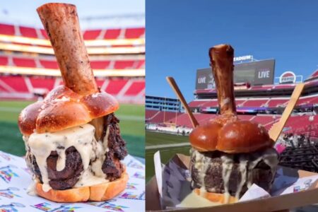 米スーパーボウルで試合より注目された、2万8千円の特大バーガー