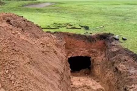 英のゴルフコースで発見された穴、掘り進めたらワインセラーが出現