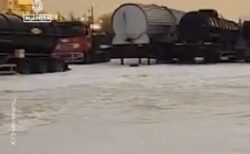 アフリカのナミビアで大量の雹が降り、地元の住民もびっくり【動画】
